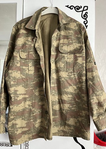 Zara Düğmeli Kamuflaj Desenli Erkek Ceket- Gömlek