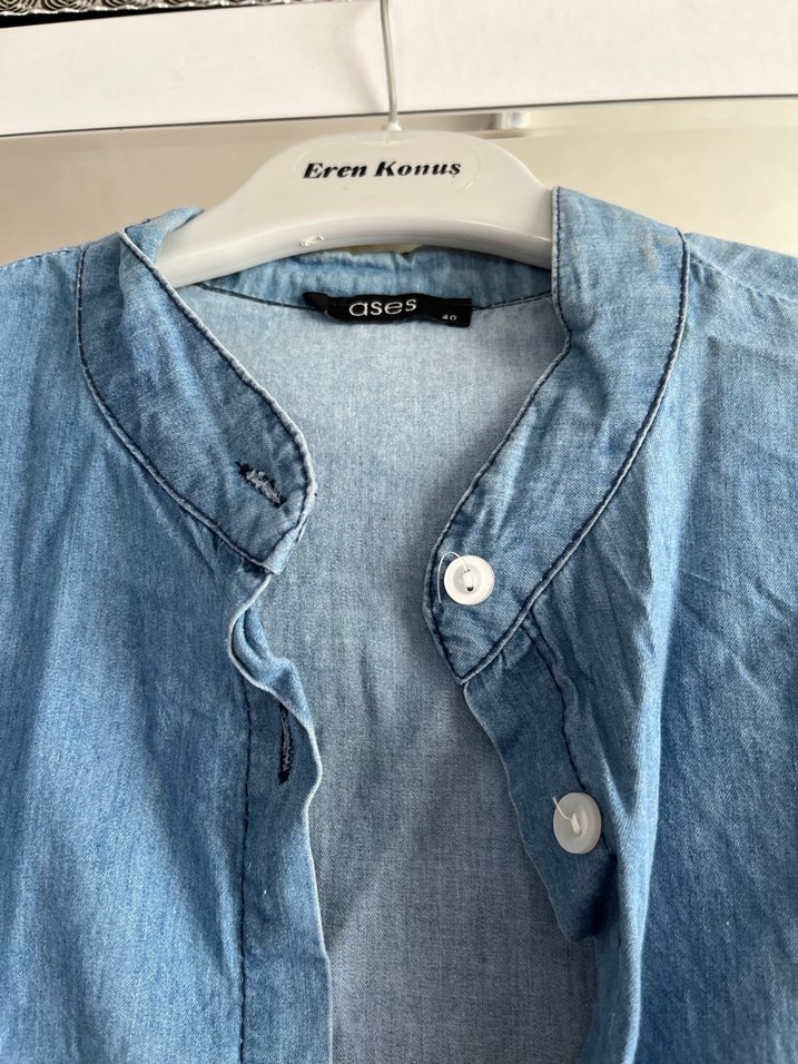 Sweatshirt ve kot detaylı gömlek ikili satıştır - Görsel 4