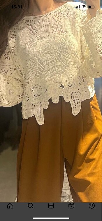 Dantel bluz - Görsel 2