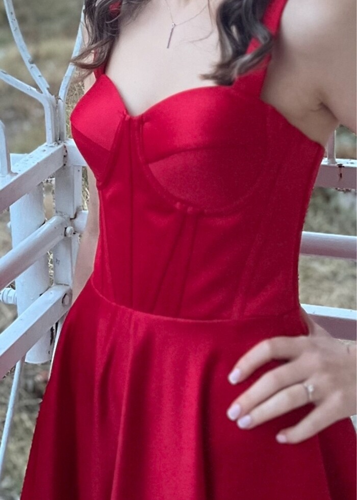 Midi boy elbise - Görsel 3