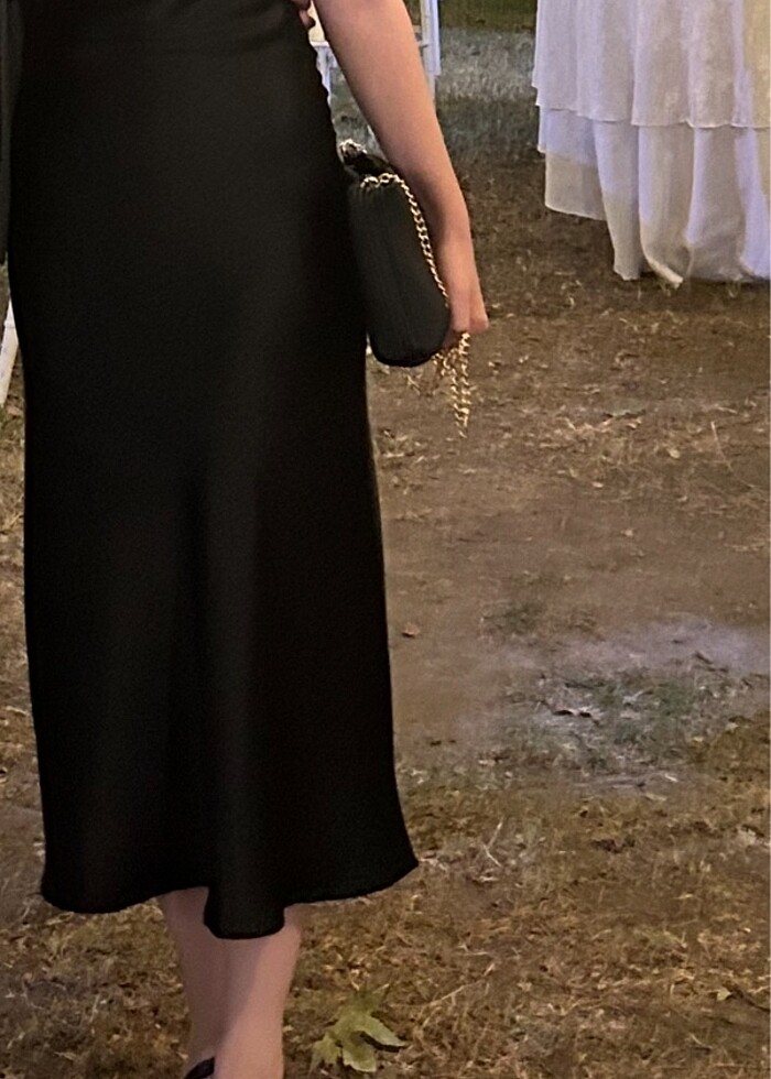 Saten elbise - Görsel 2