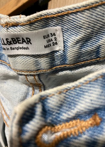 Kadın Bol Kesim Yırtık Denim Jean - Görsel 3