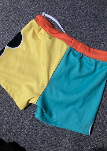 Renkli Mickey ve Goofy Baskılı Erkek Çocuk Deniz Şortu - Görsel 2