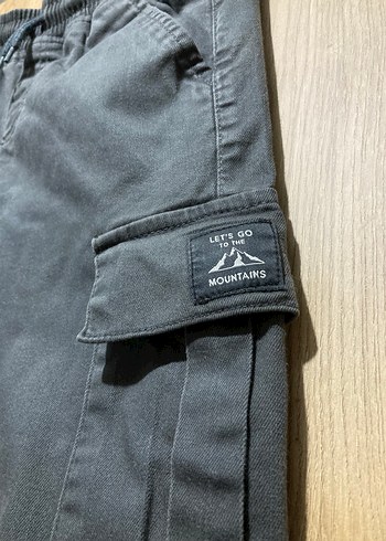 Gri Erkek Çocuk Bol Kesim Kot Pantolon - Görsel 3