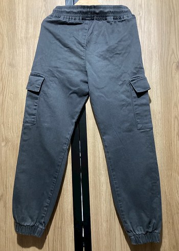 Gri Erkek Çocuk Bol Kesim Kot Pantolon - Görsel 2