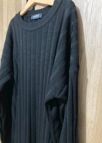 Siyah Örme Balıkçı Yaka Uzun Elbise - Görsel 5