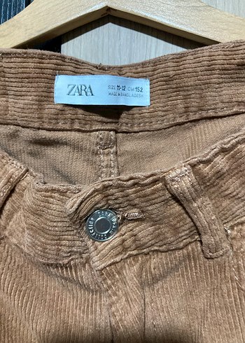 Düğmeli Kahverengi Süet Pantolon - Görsel 2