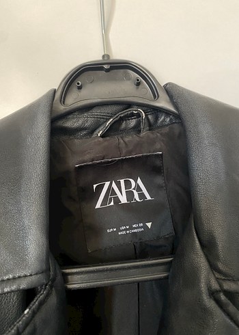 m Beden siyah Renk ZARA Siyah Deri Biker Ceket