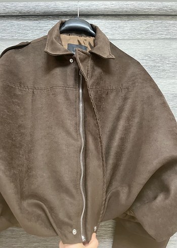 Kemerli Kahverengi Süet Kadın Ceket - Görsel 3