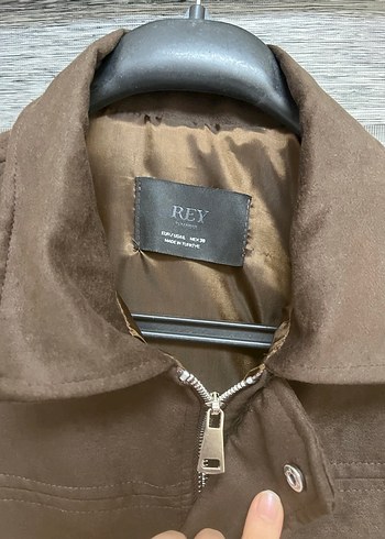 Kemerli Kahverengi Süet Kadın Ceket - Görsel 4