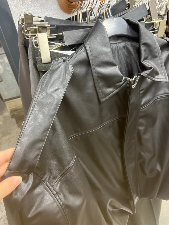 Deri ceket bomber - Görsel 4