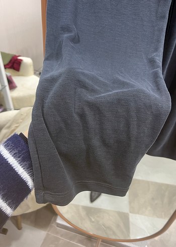 Siyah Kadın Salaş Uzun Kumaş Pantolon - Görsel 2