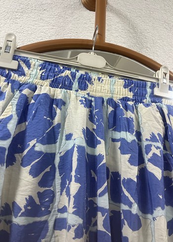 Mavi Bağlama Desenli Bohem Perde - Görsel 3