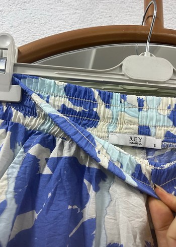 Mavi Bağlama Desenli Bohem Perde - Görsel 4