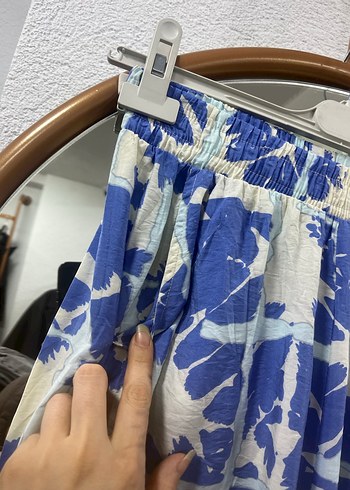 Mavi Bağlama Desenli Bohem Perde - Görsel 2