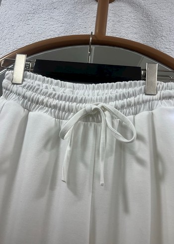 Beyaz Kadın Uzun Kumaş Pantolon - Görsel 3