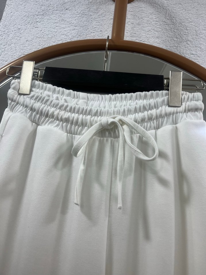 Beyaz Kadın Uzun Kumaş Pantolon - Görsel 3