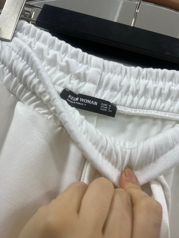 Beyaz Kadın Uzun Kumaş Pantolon - Görsel 4