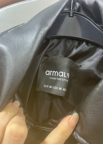 Kadın Siyah Deri Biker Ceket - Görsel 3