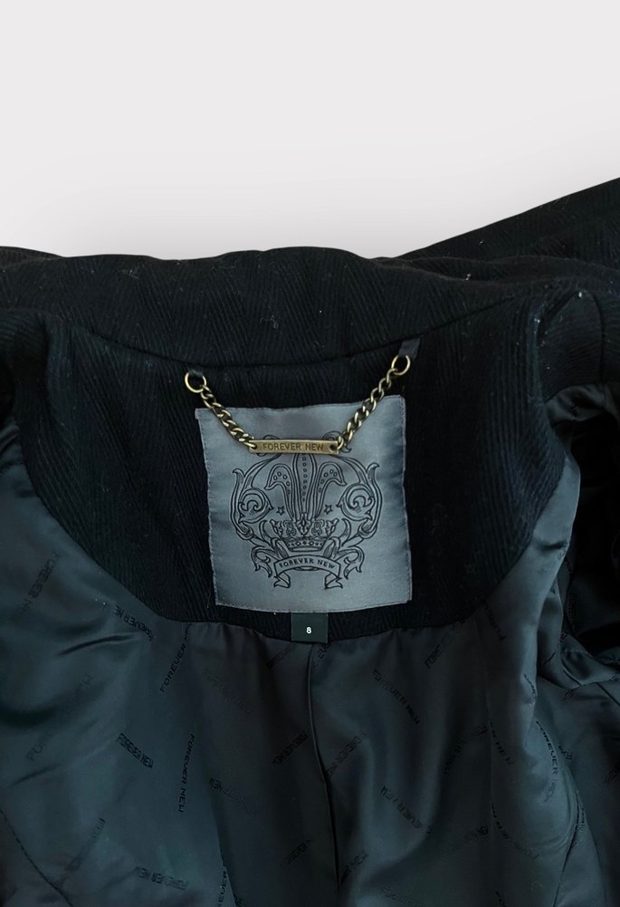 Forever New Siyah Kaban / Palto  Klasik & Zamansız - Görsel 4