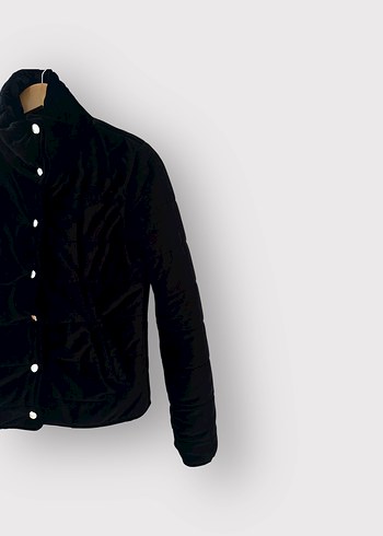 S Beden Siyah Kadife Mont  Şık & Zamansız - Görsel 3