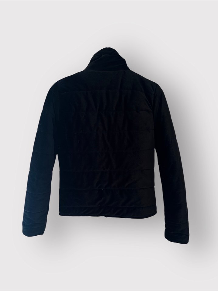 S Beden Siyah Kadife Mont  Şık & Zamansız - Görsel 2