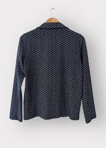 Düğmeli Lacivert Kadın Blazer Ceket - Görsel 2