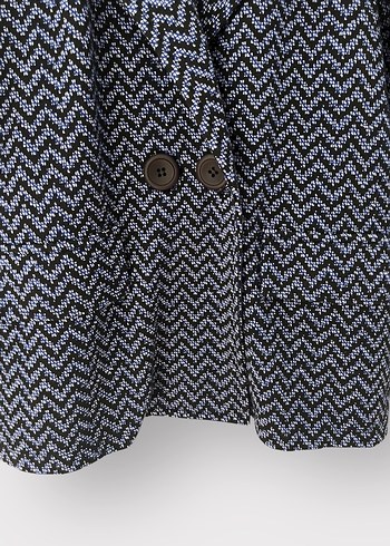 Düğmeli Lacivert Kadın Blazer Ceket - Görsel 5