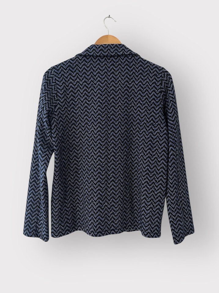 Düğmeli Lacivert Kadın Blazer Ceket - Görsel 2