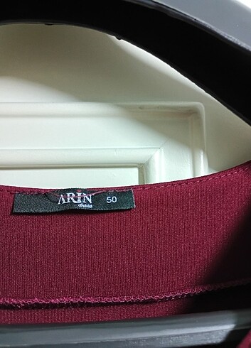 50 Beden Bordo kolyeli abiye