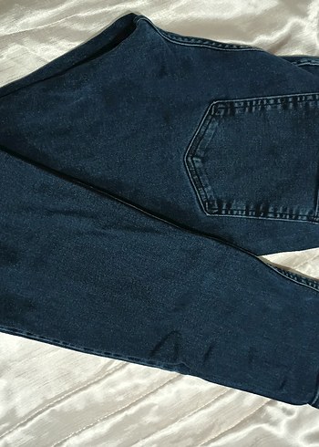 33 Beden Lacivert erkek Kemerli Dar Kesim Jean