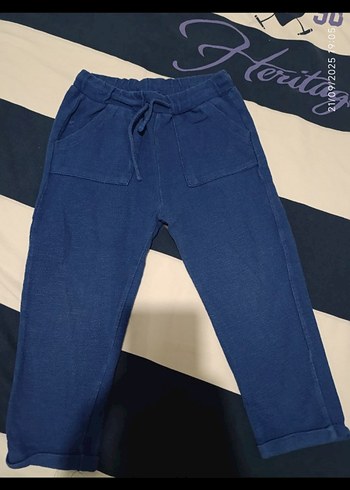 Erkek Çocuk Lacivert Denim eşofman alti