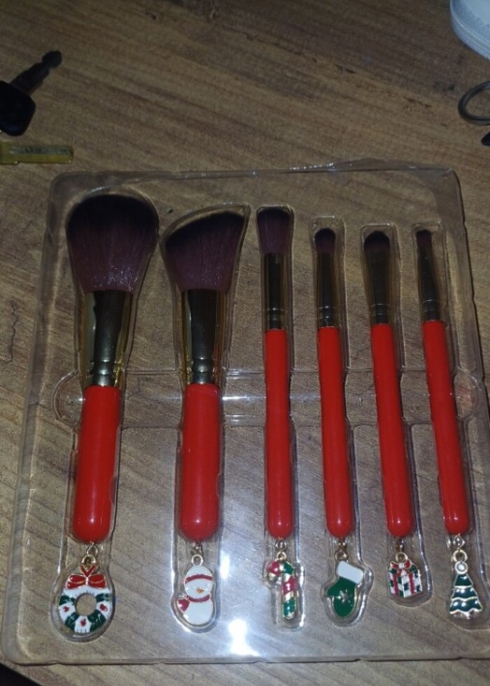 Charmlı yılbaşı temalı fırça seti - Görsel 2