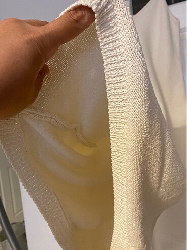 Butikten yazlık triko diz altı elbise - Görsel 3