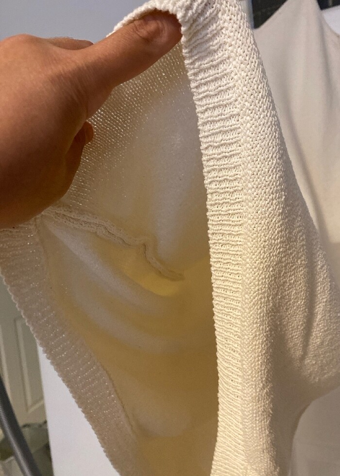 Butikten yazlık triko diz altı elbise - Görsel 3