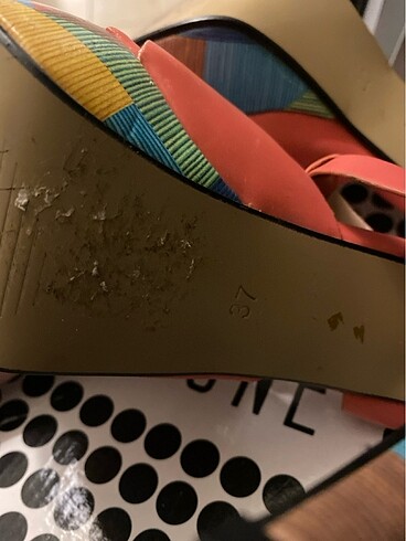 Canzone mercan rengi topuklu ayakkabı - Görsel 6