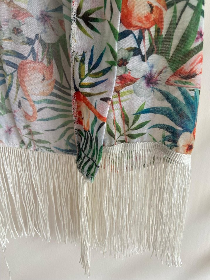 Deniz Elbise Kimono Pareo Püsküllü - Görsel 4