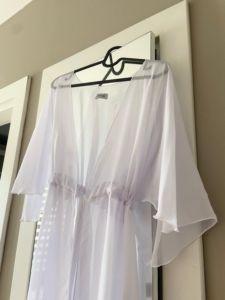 Tül pareo plaj elbisesi - Görsel 4