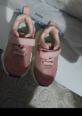 Kız Çocuk Pembe Cırt Cırtlı Spor Ayakkabı - Görsel 2