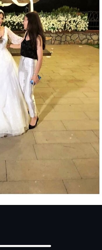 Gümüş renk pantolon - Görsel 2