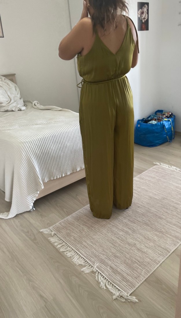 Kahverengi Askılı Salaş  Tulum - Görsel 4