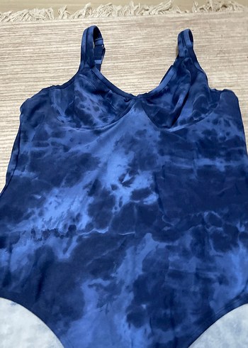 Koyu Mavi Batik Desenli Kadın Mayo - Görsel 3