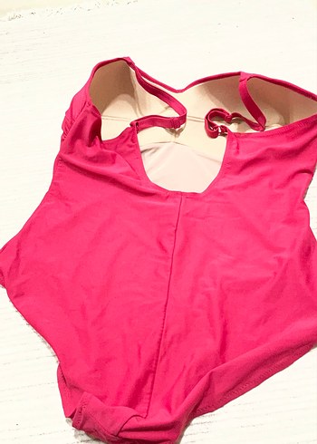 Esmara marka Koyu Pembe İnce Askılı Kadın Mayo - Görsel 5