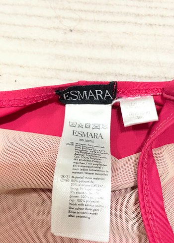 Esmara marka Koyu Pembe İnce Askılı Kadın Mayo - Görsel 3
