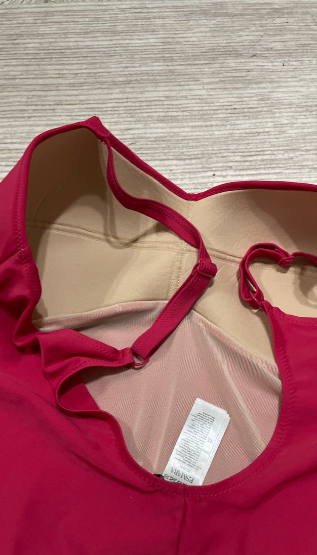 Esmara marka Koyu Pembe İnce Askılı Kadın Mayo - Görsel 4