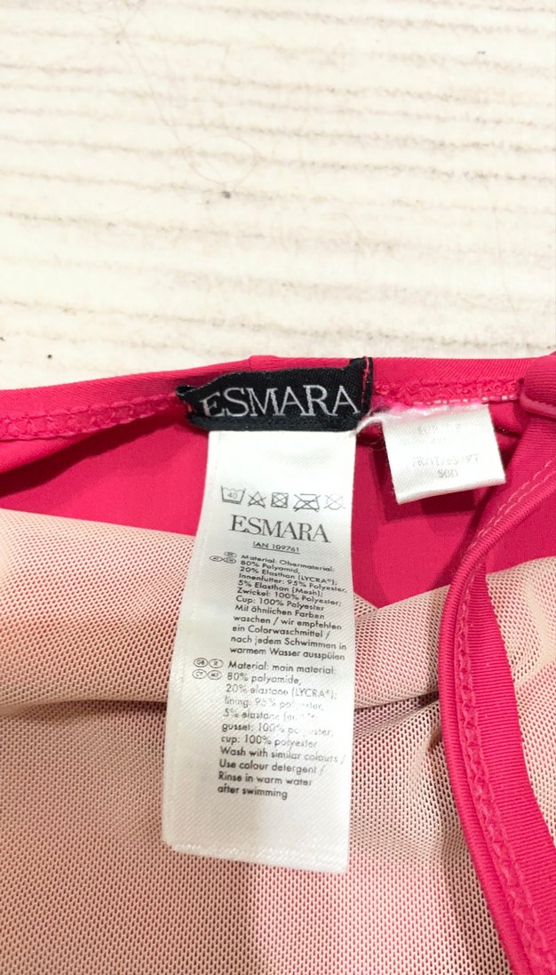 Esmara marka Koyu Pembe İnce Askılı Kadın Mayo - Görsel 3