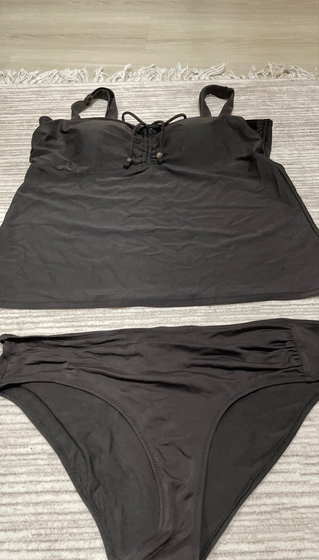 Kahve dengi Midi Kadın Mayo - Görsel 4