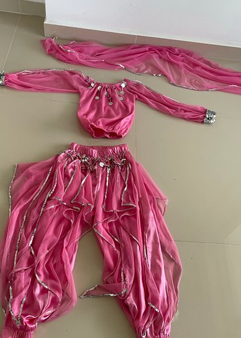 Parlak Pembe Bohem Çocuk Kostümü
