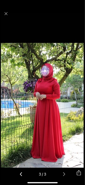 Abiye tesettür elbise