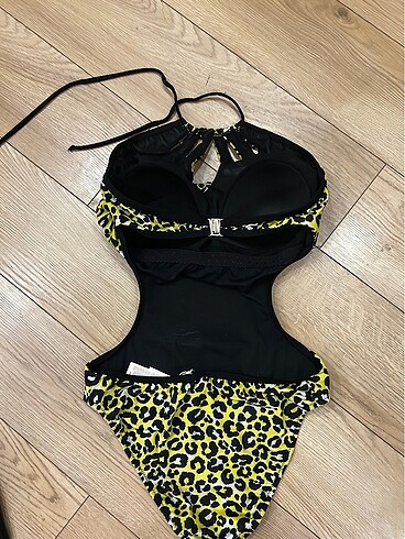 42 Beden Mayokini yeşıl leopard desen